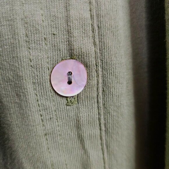 NWT Vintage FROXX Midi Dress GREEN w BLUE Floral YELLOW Bow size L Velour Cotton - Picture 8 of 11